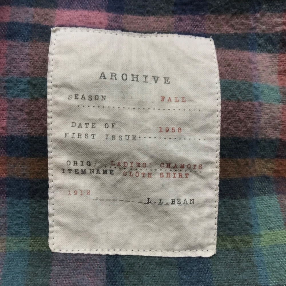 L.L. Bean Chamois Cloth Shirt Womens Size M Pink Plaid Button Up Tunic Cabincore - Picture 5 of 11